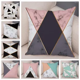 Pillow Geometric Abstract Marble Throw Case Cover Home Living Room Decorative Pillows For Sofa Bed Car 45 Nordic