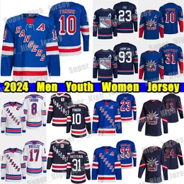 # 23 Maglia da hockey Adam Fox Artemi Panarin Igor Shesterkin Jacob Trouba K'Andre Miller Blake Wheele Quick Chris Kreider Mika Zibanejad Maglie personalizzate per uomo giovanile e donna