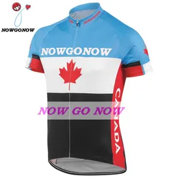 Top personalizzati 2017 maglia da ciclismo uomo Canada abbigliamento della squadra abbigliamento da bici nowgonow Retro Jersey pro racing ropa ciclismo mtb strada bicicleta