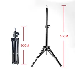 Tutucular 3050cm ışık standı masaüstü tripod standı Cep telefonu kamera flaş mikrofonu için uzatılabilir taşınabilir tripod youtube