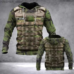 Taktiska jackor män hoodie 3d armé kamouflage tryck pullover vinter höst vinter soldat uniform överdimensionerad huva tröja unisex sportswearl231218