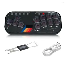 Game Controllers Fighting Box Gaming Keypad Hitbox Gamepad Controller Arcade Joystick Mechanical Keyboard RGB Keys For PC 54DB