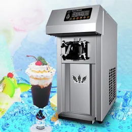 Tam otomatik yumuşak dondurma üreticisi ticari tatlı koni otomatı tek kafa dondurma makinesi