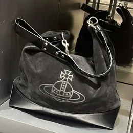 المصممين Vivienne Vivie West Empress Dowager Autumn/Winter Saturn Sature Suede Bag Bag One One Counter Ligraction Bag Bag Ins Propensile