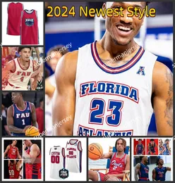 Johnell Davis Fau Owls Basketball Jersey Alijah Martin Vladislav Goldin Brenen Lorient Nicholas Boyd Vanterpool Atlantic Owls Maglie Custom