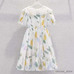 Abiti per ragazze estate simpatiche bambini bambini abiti da principessa per ragazze outfit bambini chiffon long lolita abito da festa costumi 4 6 7 8 9 10 12 anni