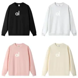 A L O Womens Yoga Outfit Perfectly Oversized Sweatshirts Sweater Loose Long Sleeve Crop Top Fitness Workout Crew Neck Blouse Gym High Quality Wholesale