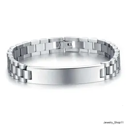 Hot Sale Silver Fashion Stainless Steel Cuban Link For Men Charm Bracelet