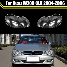 자동차 전면 헤드 라이트 렌즈 커버 메르세데스-벤츠 W209 CLK 2004 ~ 2006 용 투명한 전등 갓 유리 가로우 커버 캡 헤드 램프 쉘