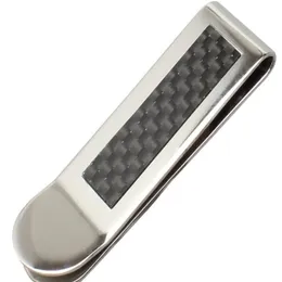 Unisex stal nierdzewna Męskie pieniądze Klip Portfel Kobiety Slim Metal Money Credit Para Safe Id Card Clip For Money OnVkl224J