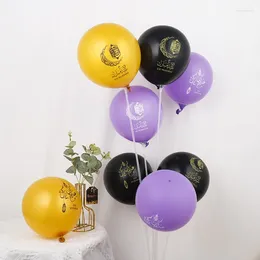 Parti Dekorasyonu 12inch Eid Mubarak Lateks Balonlar Al-Fitr Balon Müslüman Ramazan Festivali Yuvarlak Globos Mutlu Ev Dekor