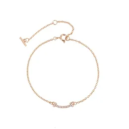 Дизайнерский браслет Tiffan, женские браслеты с подвесками оригинального качества, мини-браслет с улыбающимся лицом, универсальный браслет с улыбкой из розового золота
