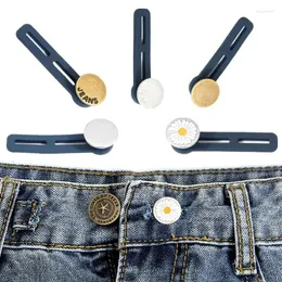Cinture 3 5 pezzi Fibbia di estensione della vita Pantaloni con bottoni espansi senza chiodi Regolazione staccabile per jeans