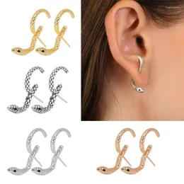 Orecchini per borchie Creative Snake Ear Oren Are Ornament Personality Punk Studs Clips for Women Y08E