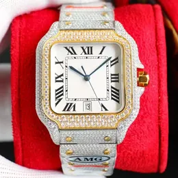 Diamond Watch Designer Watches Automatic Mechanical Movement Waterproof Men Bracelet Sapphire Business Stainless Steel Wristwatch