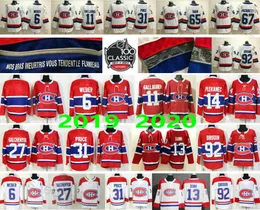 Man kvinnor barn montreal canadiens iströjor #6 shea weber 11 Brendan Gallagher 13 Max Domi 27 Alex Galchenyuk 92 Drouin 31 Carey Price