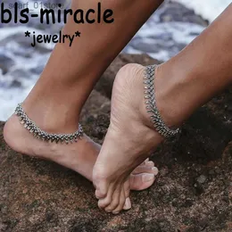 Anklets Bohemia Foot Foot Metal Vintage Silver Silver Plated Tassel Geometry Gift for Women Beach Jewelry 2017 New A-50L231219