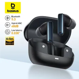 Mobiltelefonörlurar Baseus Bowie M2S ANC Earphone Bluetooth 5.3 Aktiv brusavbokning -48dB trådlöst hörlurar Support 3D Spatial Audio Earbjudningar 231218