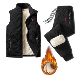 Men's Jackets Sportswear Casual Jogging Outdoor Suit Zippered Hoodie Black Warm Sports Pants 2 Pieces 2023 Autumn/winter