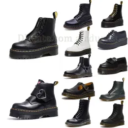 Freeshipping Designer Boots for Womens Doc Martens Dr Martin Tabi Bot Luksusowe trampki Triple Białe Białe Klasyczne kostki Krótkie botki zimowe buty robocze na świeżym powietrzu