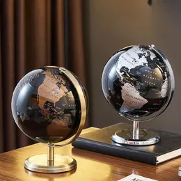 Dekorativa föremål Figurer Heminredning Tillbehör Retro World Globe Modern Learning Map Kids Study Desk Geography Education 231219