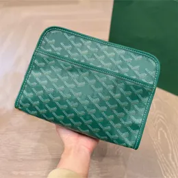 Borsa per il trucco firmata da donna e uomo borsa da toilette borsa per trucco cosmetico borsa per il lavaggio borsa moda piccola pochette con cerniera Pelle 5A