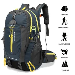 Outdoor Bags 40L Outdoor Camping Bag Climbing Bag Backpack Waterproof Tactical Bag For Hiking Climbing Trekking Hunting Men Women Sports Bags 231218