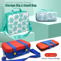 Fall täcker väskor Mari förvaringspåse Animal Crossing för Switch OLED Portable Travel Carrying Case för NS Switch Game Accessories 231218