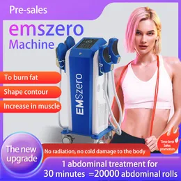 4 HANDLAR uppgraderad version Vertikal 13 Tesla Hi-EMT Muscle Electrostimulation Emszero Body Sculpting Fat Burning Non-Tränningsmuskelbyggare