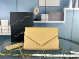 MINI Messenger echtes Leder Umhängetaschen Kette Geldbörse Mode Clutch Lady Rindsleder Handtaschen Presbyopie Kartenhalter Frauen Umhängetasche Kommt mit Box