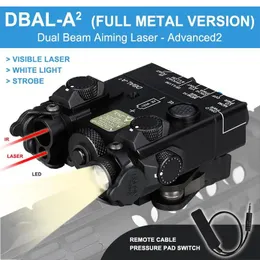 SCOPES Tactical Dbala2 Red Dot Sight Aiming Ir Red Green Blue Laser M600 Flashlight Light Airsoft Airsoft Switc المزدوج