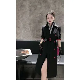 Trench da donna Cappotto lungo invernale con camicia da donna Cappotto frangivento marrone Coreano Plus Capispalla casual di grandi dimensioni Ispessimento Moda 310