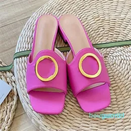 2024 designer sandals Women Sandals Slippers Macaron thick bottom non-slip soft bottom fashion Family High Heel Jelly Shoes