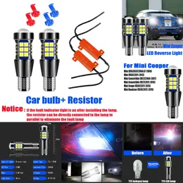 أضواء زخرفية جديدة 2PCS T15 CANBUS LED مصابيح عكسية المصباح W16W مصباح النسخ الاحتياطي لـ MINI COOPER R53 R53 R56 R52 R57 Coupe R58 ROADSTER R59