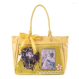 Вечерние сумки с крокодиловым узором Ita Bag для девочек в стиле Лолиты, милые сумки через плечо Kawaii, прозрачные школьные ранцы для конфет, Sweet Itabag на плечо