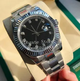 Business Men's Original Miyota 8215 Movement Watch Maker R7 Top Men 41mm Rhinestone Dial Mechanical 904l Steel Sapphire Wrist Watches