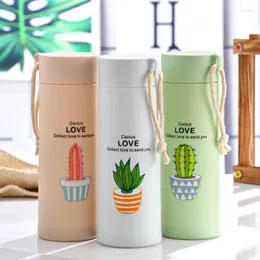 Water Bottles Gift Mug Creative Anti-slip Anti Choking Drinking Port Eco-friendly 400ml Wholesale For Outdoor Cups 2024