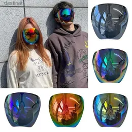 Solglasögon Skyddande ansiktsskivor Solglasögon Cyklande solglasögon Transparent Anti Fog Anti Splash Protective Isolation Mask Face Coverl231219