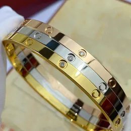 Aşk Bangl Dar Edition Barkly Pırlanta Kadın Tasarımcı İçin Bangles Erkek Altın Kaplama 18K T0P Kalite En Yüksek Sayaç Kalite Marka Tasarımcısı 010