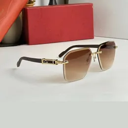 Ahşap Güneş Gözlüğü Büyük Boyutlu Erkek Güneş Gözlükleri Vintage Tasarımcı Yeni Ürün Lüks Carter Sürüş Gölgeleri Gözlük