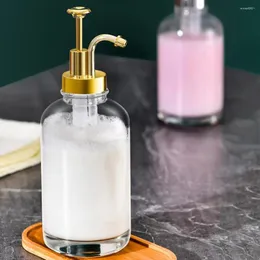 Liquid Soap Dispenser Syrup Pump Glass Coffee Bottle Set With Labels For Home Restaurant 17oz Bar Accessories