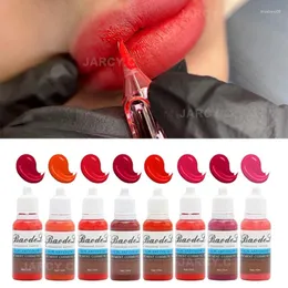 Dövme mürekkepleri profesyonel 15ml dudak tonu mürekkep kalıcı makyaj makineleri için kaşlar dudaklar mikroblading pigmentler renk Accessoire