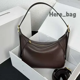 borse hobo firmate Borsa da donna Borsa a spalla Splicing Morbida pelle Designer Crossbody Lady mini borse marrone scuro