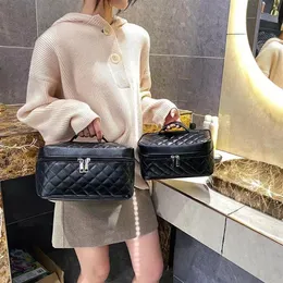 Big Lady Black Cosmetic Bags Fashion Makeup Makeup Women Женщины дизайнеры туалетные принадлежности для туалетных мешочков.