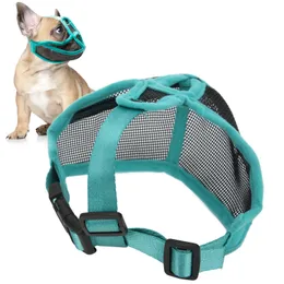 Dog Collars Leashes Anti Barking Licking Anti Barking Muzzle For Small Large Dogs Pet Mouth Muzzles Adjustable Anti Biting Mesh Breathable 231218