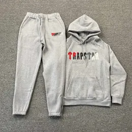 Con cappuccio trapstar con cappuccio per pista piena arcobaleno ricamo da asciugamano che decodifica abbigliamento sportivo con cappuccio uomo e donna abbigliamento sportivo pantaloni con cerniera taglia xl 55