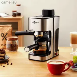 Cafetières Machine à café expresso domestique vapeur et mousse de lait Machine à café intégrée petite Mini Machine à café semi-automatique L231219