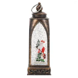 Luci notturne Lanterna decorativa per le vacanze Regali retrò di Natale Ornamento natalizio romantico