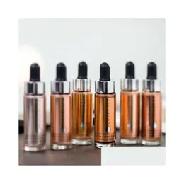 하이 라이터 브론저 형광펜 ER FX Custom Enhancer Drops 30ml 6 색상 자연 메이크업 액체 형광펜 드롭 배달 건강 미용 얼굴