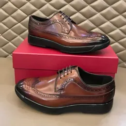 Elbise Ayakkabı Lüks Tasarım Erkekleri Oxford Gerçek Deri Highend Brogue Vintage Sıradan İş Tasarımcı Mokasinler Loafers 2C 231218